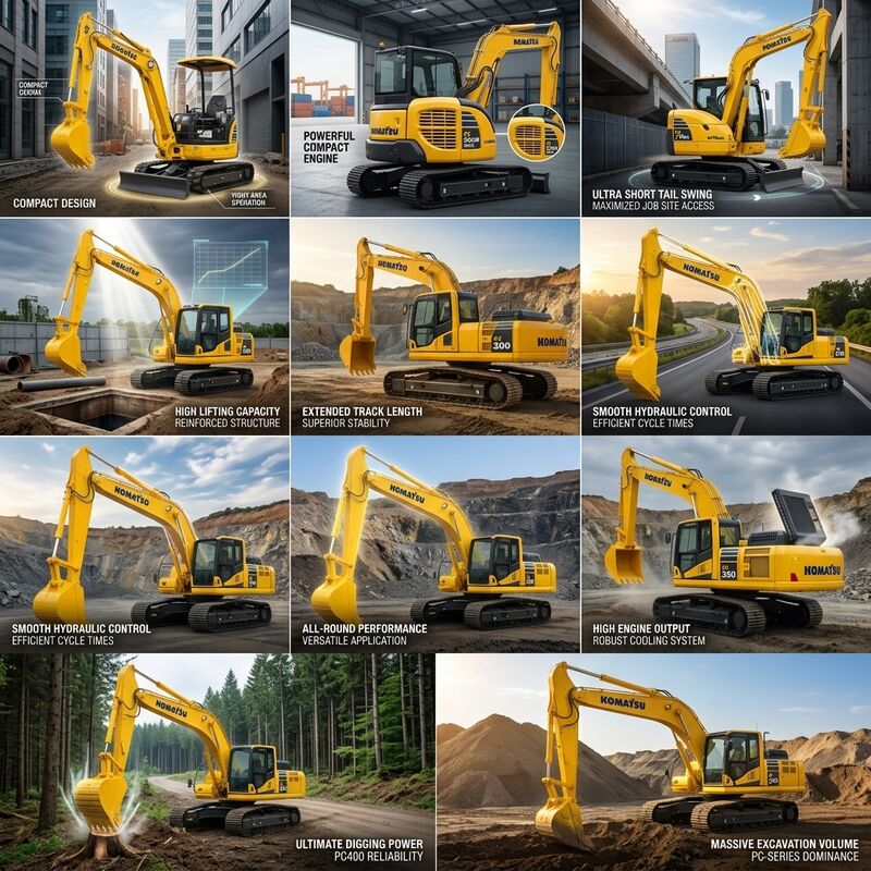 Original japanischer Gebrauchtkomatsu PC210 Crawler Bagger 21 Tonnen mit geringer Motorstunde