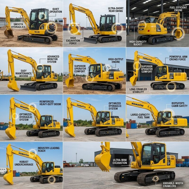 23 Ton Used Komatsu PC220-8 Excavator Equipped with 1.0m3 Heavy-Duty Bucket