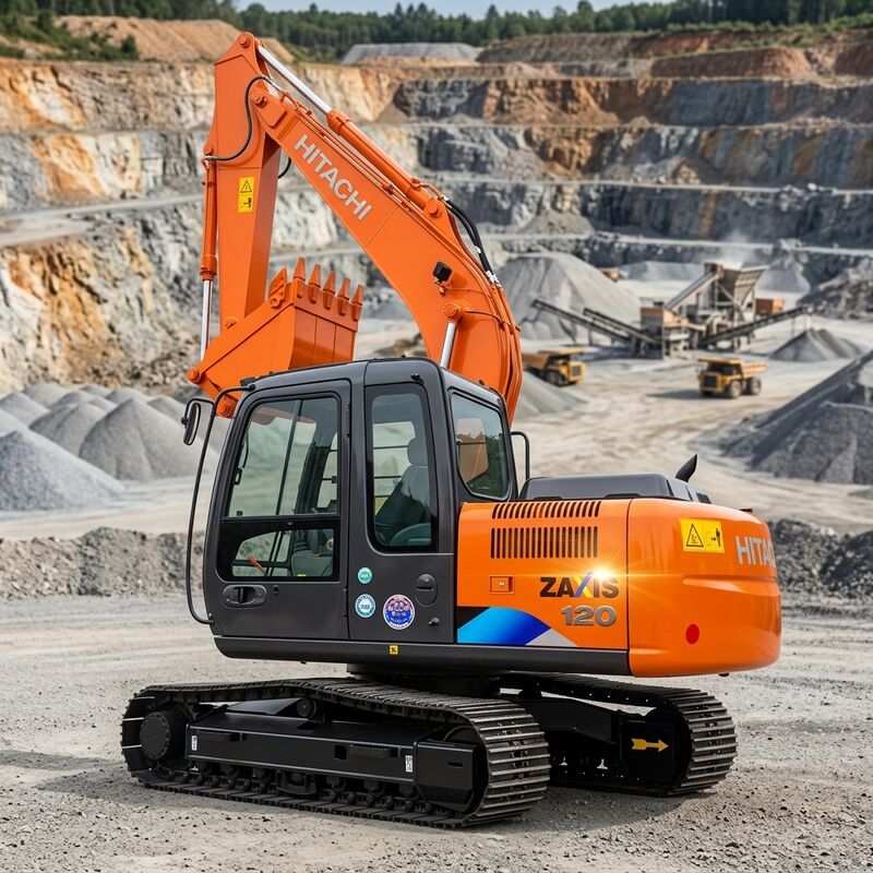 Road Construction Used Hitachi ZX120 Crawler Excavator 12 Ton with Long Reach Arm