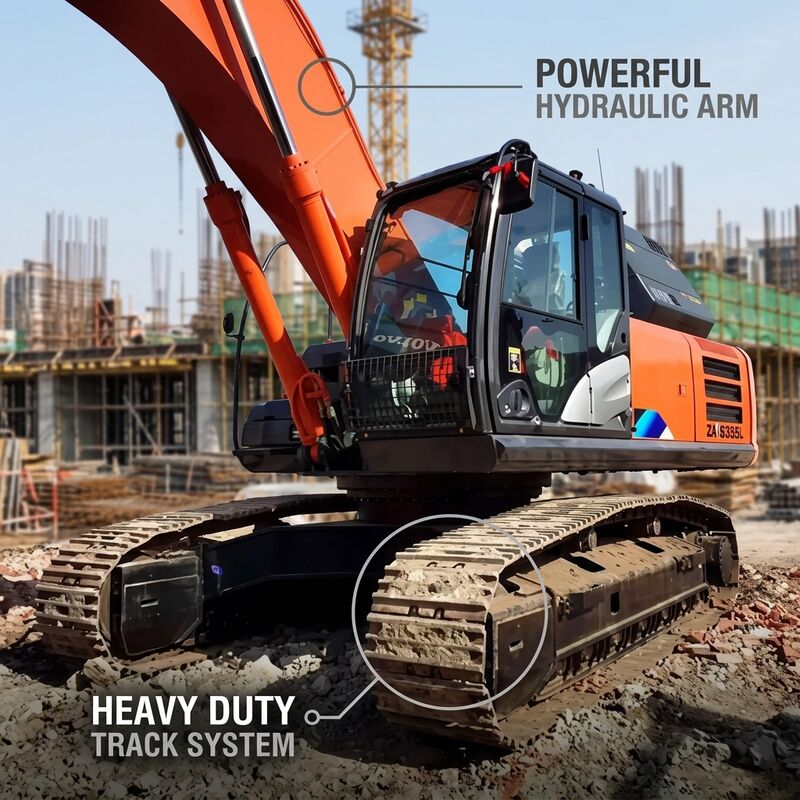 Large-Scale 35 Ton Used Hitachi ZX350 Excavator with 1.6m3 General Bucket