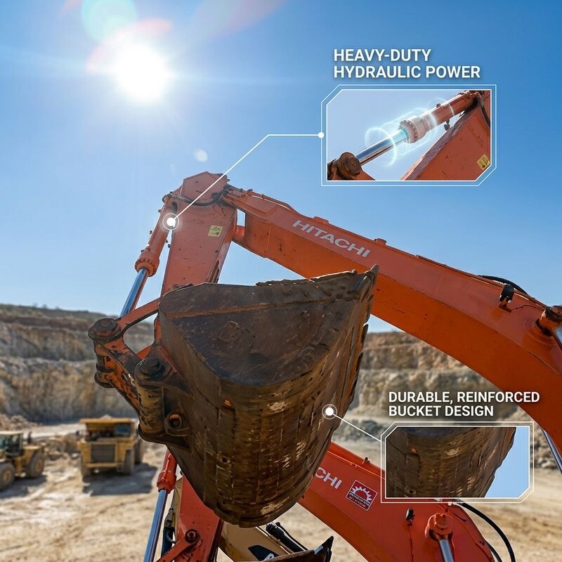 65 Ton Used Hitachi EX650H Excavator Mining Class with 2.9m3 Heavy Bucket