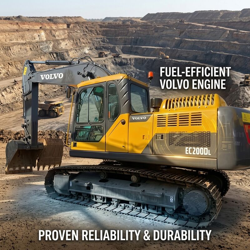 Tracked Used Volvo EC240 Excavator 20 Ton Low Hours Second Hand Machine From Shanghai