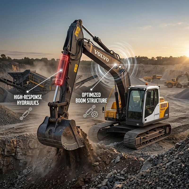 48 Ton Used Volvo EC480D Excavator D13 T4 Engine Heavy Duty Mining Machine For Sale