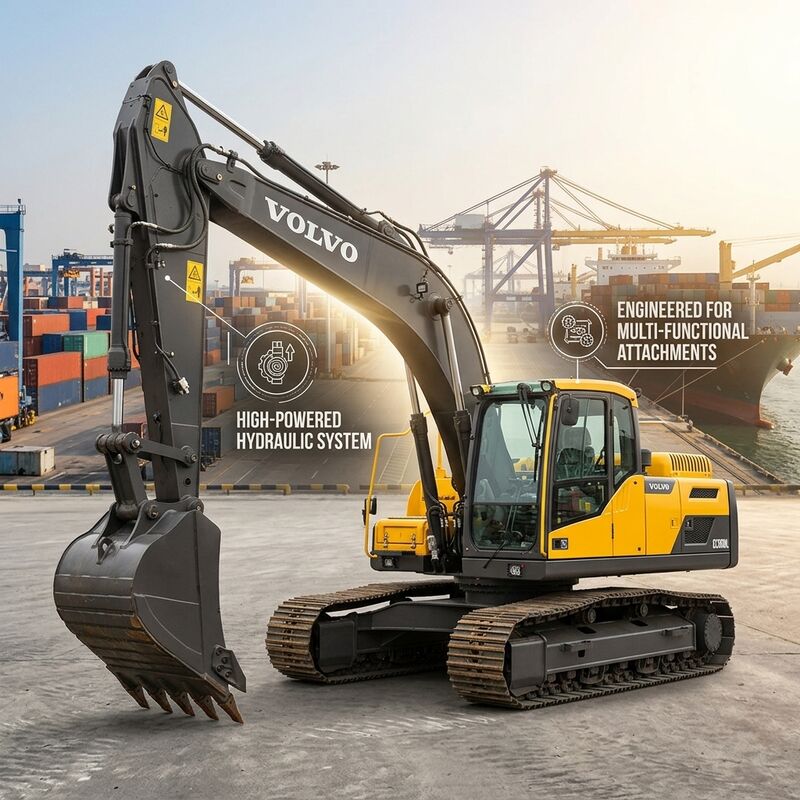 Heavy Duty Used Volvo 480 Excavator 48 Ton Crawler Machine Good Condition Export Ready Unit