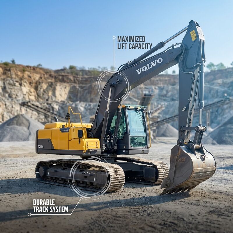 36 Ton Used Volvo 360B Excavator Sturdy Crawler Machine Affordable Price For Construction Jobs