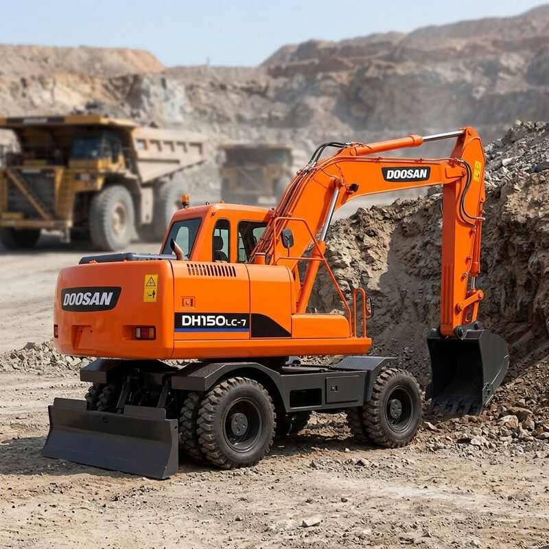 Reliable Used Doosan DX55 Excavator 5.5 Ton Japanese Yanmar 4TNV98-E Engine Crawler