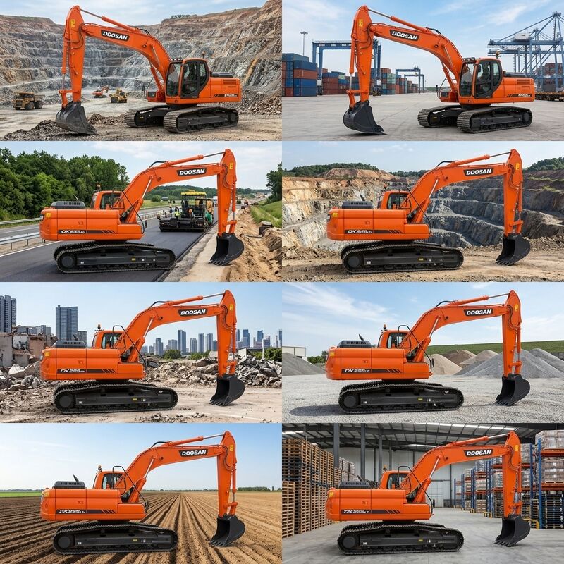 Reliable Used Doosan DX55 Excavator 5.5 Ton Japanese Yanmar 4TNV98-E Engine Crawler