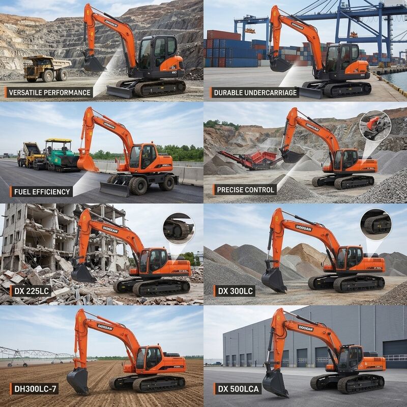 Heavy-Duty Used Doosan DX300 Excavator 30 Ton Mining Grade with DL08 Engine 10m Digging Depth