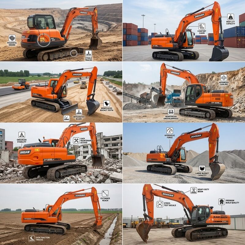 Mining-Grade Used Doosan DH300LC-7 Excavator 30 Ton with DB08TIS Engine 10m Digging Depth