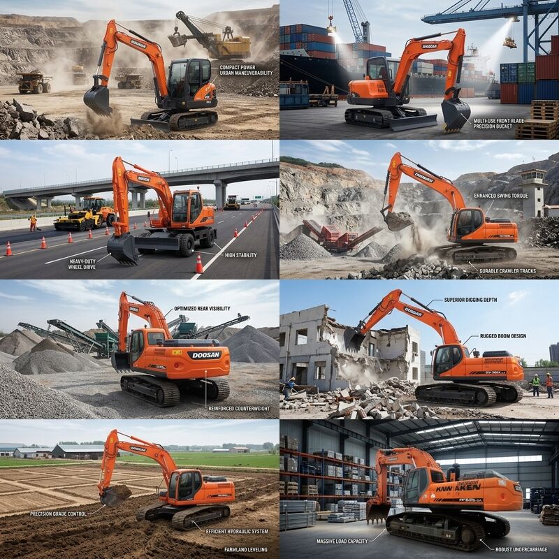 Large-Scale Used Doosan DX500LC Excavator 50 Ton with DC13 Engine Heavy Mining Crawler Machine