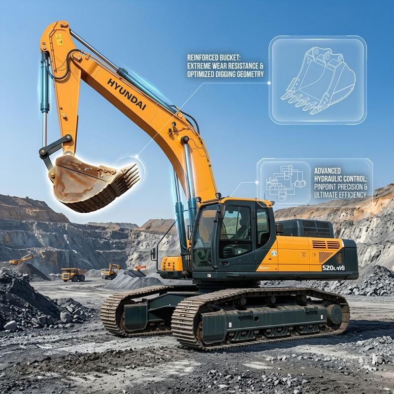 Heavy-Duty Used Hyundai HX210HD Excavator 21.5 Ton Cummins 6BTAA-5.9 with 340L Tank