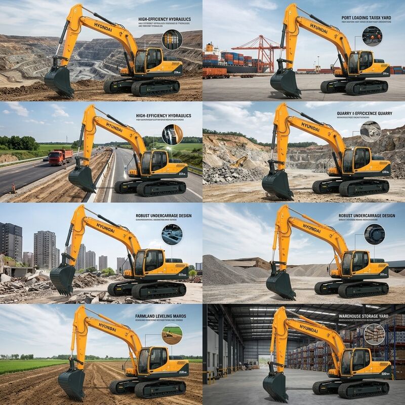 High-Power Used Hyundai 305LC-9T Excavator 30 Ton Cummins C8.3-C 196kW Long Track