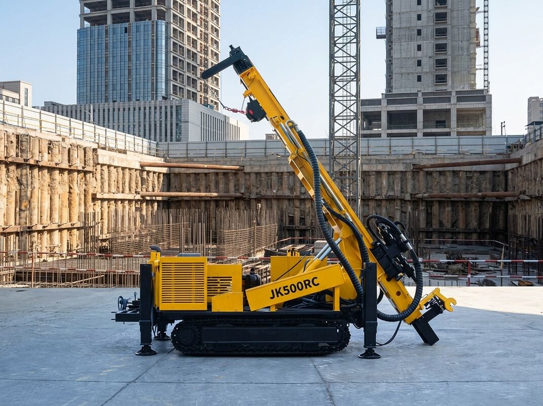 Compact JKS500F Crawler RC Drill Rig 6800mm Length 2250mm Width Building Foundation Borehole Machine